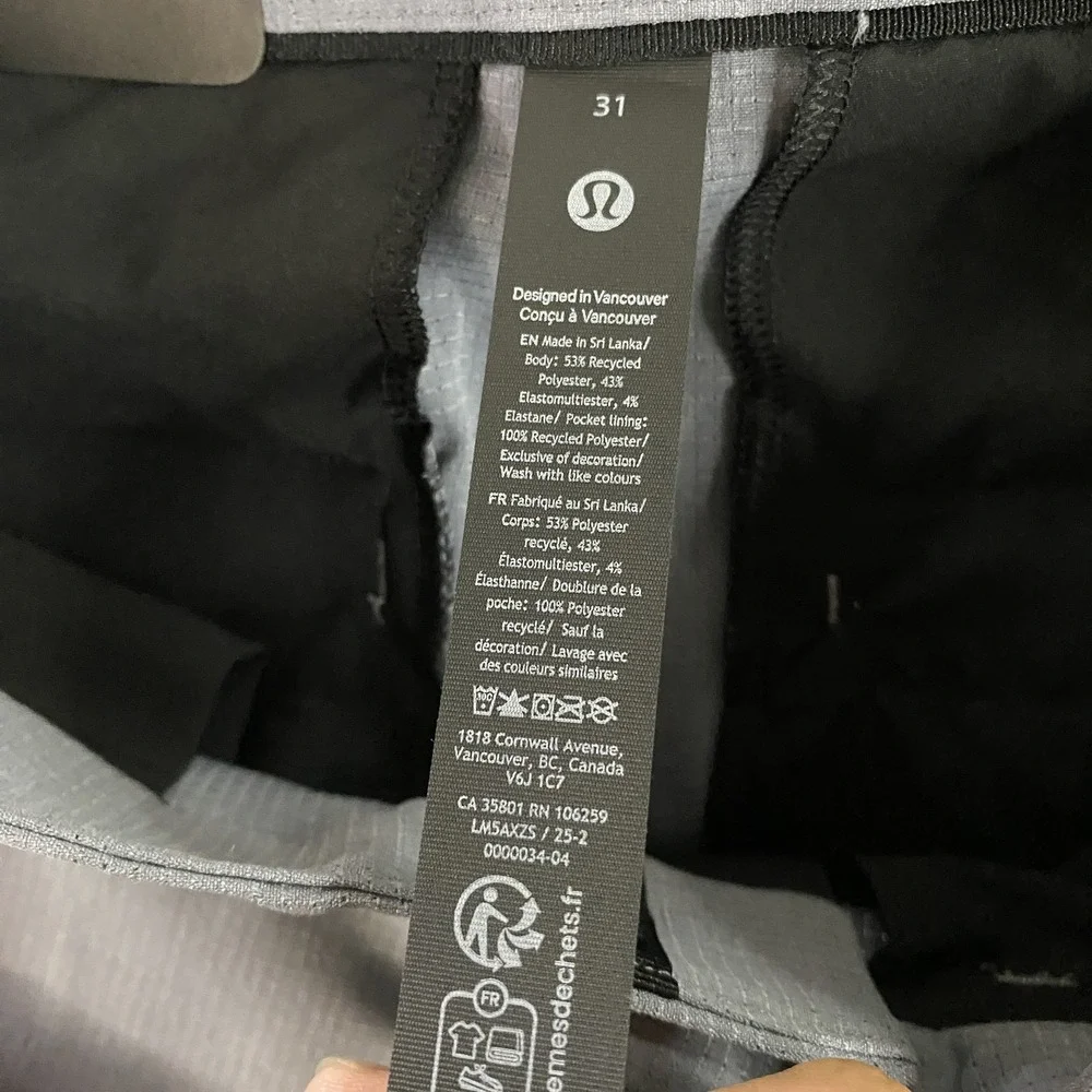 lululemon athletica Gray Chinos wovenair abc slim 31 x 30 - Picture 5 of 11